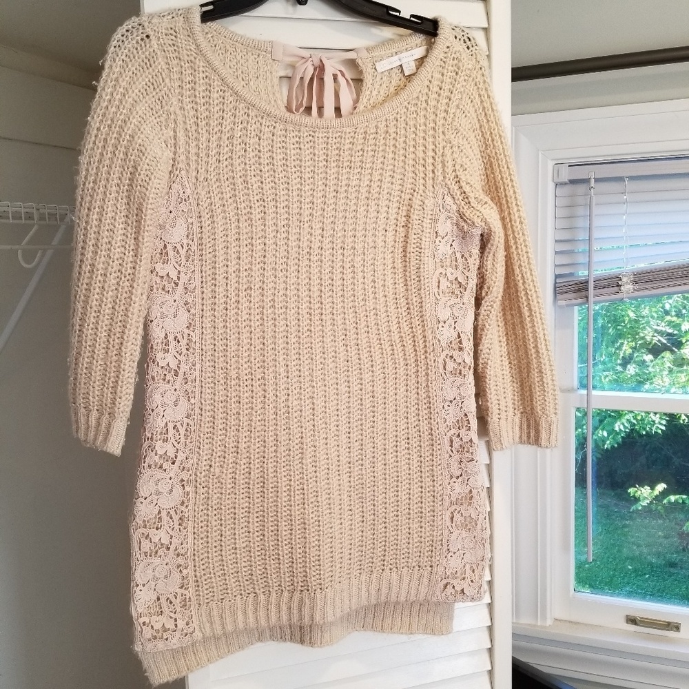 Long lace sweater